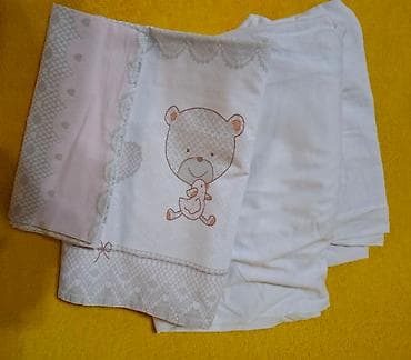 Posteljina za krevetac za bebe devojčice Meda roze sadrži: dva at lalafo.rs — 4 Posteljina za krevetac za bebe devojčice Meda roze sadrži: dva — 4