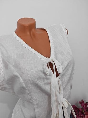 zenske broj: Bela ženska bluza sa vezivanjem napred – SHEIN - Model: bez rukava at lalafo.rs — 3 zenske broj: Bela ženska bluza sa vezivanjem napred – SHEIN - Model: bez rukava — 3