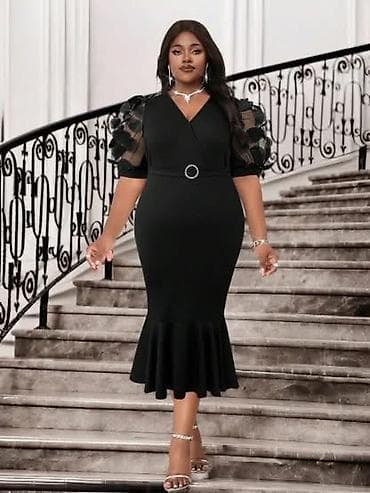 🌟Elegantna midi haljina sa efekt rukavima ✅Vise boja Cena 3700 din Vel na lalafo.rs — 1 🌟Elegantna midi haljina sa efekt rukavima ✅Vise boja Cena 3700 din Vel — 1