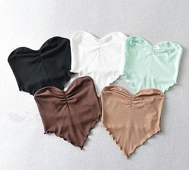 Personal Items: Majica crop top u pero nabran dekolte. Bez,smedja,svwtlo at lalafo.rs — 1 Personal Items: Majica crop top u pero nabran dekolte. Bez,smedja,svwtlo — 1