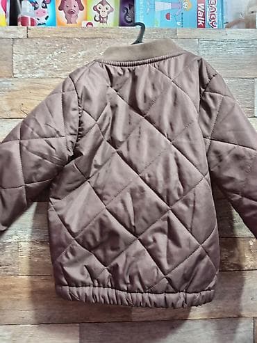 Dečija prošivena bomber jakna u braon boji, idealna za prelazni na lalafo.rs — 3 Dečija prošivena bomber jakna u braon boji, idealna za prelazni — 3