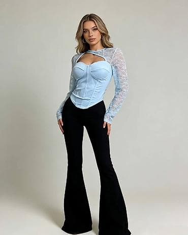 💫Ženski korset top s dugim čipkastim rukavima i efektom korseta. 2400 na lalafo.rs — 2 💫Ženski korset top s dugim čipkastim rukavima i efektom korseta. 2400 — 2