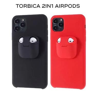 Maska 2in1 airpods za iPhone 7 Plus/8 Plus crna. Kataloški broj na lalafo.rs — 1 Maska 2in1 airpods za iPhone 7 Plus/8 Plus crna. Kataloški broj — 1