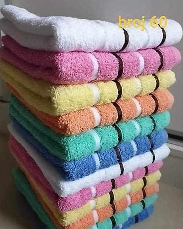 Pamučni peškiri – model “broj 60” 12 komada u paketu - Kvalitetni na lalafo.rs Pamučni peškiri – model “broj 60” 12 komada u paketu - Kvalitetni