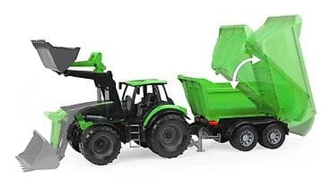Toy Vehicles & Accessories: LENA Deutz-Fahr 9340 TTV traktor sa prednjim utovarivačem i prikolicom at lalafo.rs — 3 Toy Vehicles & Accessories: LENA Deutz-Fahr 9340 TTV traktor sa prednjim utovarivačem i prikolicom — 3