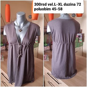 Siva ženska tunika/mini haljina bez rukava. - Veličina: L–XL - na lalafo.rs — 1 Siva ženska tunika/mini haljina bez rukava. - Veličina: L–XL - — 1