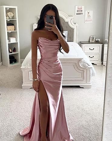 💫Prelepa elegantna duga svečana haljina bez bretela 3500 din uni na lalafo.rs — 6 💫Prelepa elegantna duga svečana haljina bez bretela 3500 din uni — 6