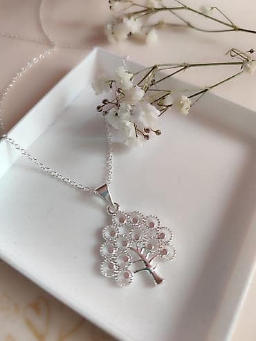 Lančić – Drvo života, srebro 925 (žig 925) - Materijal: srebro finoće na lalafo.rs Lančić – Drvo života, srebro 925 (žig 925) - Materijal: srebro finoće