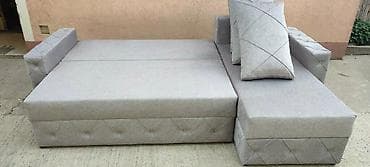 Ugaona garnitura na razvlačenje – siva - Moderan L‑oblik sa šezlongom na lalafo.rs — 4 Ugaona garnitura na razvlačenje – siva - Moderan L‑oblik sa šezlongom — 4