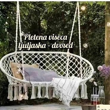 Dupla ljuljaska mreža, za dve osobe. Viseća stolica je ručno izrađena na lalafo.rs — 1 Dupla ljuljaska mreža, za dve osobe. Viseća stolica je ručno izrađena — 1