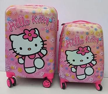Travel suitcases and bags: Hello Kitty set kofera – 2 kom - Dizajn: Roze, sa Hello Kitty motivom at lalafo.rs — 4 Travel suitcases and bags: Hello Kitty set kofera – 2 kom - Dizajn: Roze, sa Hello Kitty motivom — 4