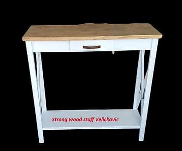 Konzolni sto od drveta sa fiokom, idealan za ulazni hodnik, dnevnu na lalafo.rs — 1 Konzolni sto od drveta sa fiokom, idealan za ulazni hodnik, dnevnu — 1