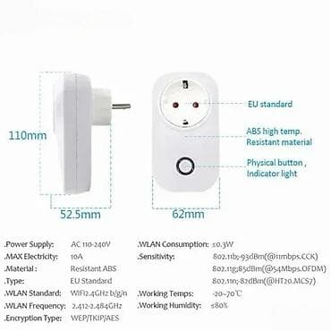 Home & Garden: SONOFF S20 EU pametna Wi‑Fi utičnica - EU standard, šuko tip at lalafo.rs — 2 Home & Garden: SONOFF S20 EU pametna Wi‑Fi utičnica - EU standard, šuko tip — 2