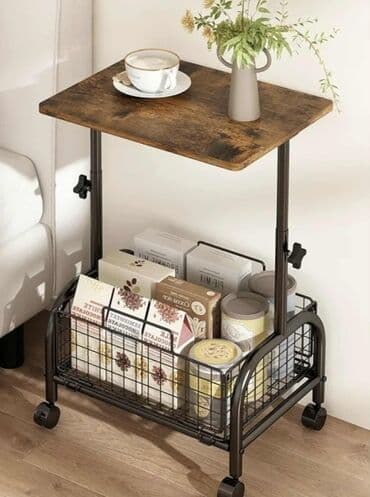 Mobilni pomoćni sto sa korpom za odlaganje - Višenamenska na lalafo.rs Mobilni pomoćni sto sa korpom za odlaganje - Višenamenska