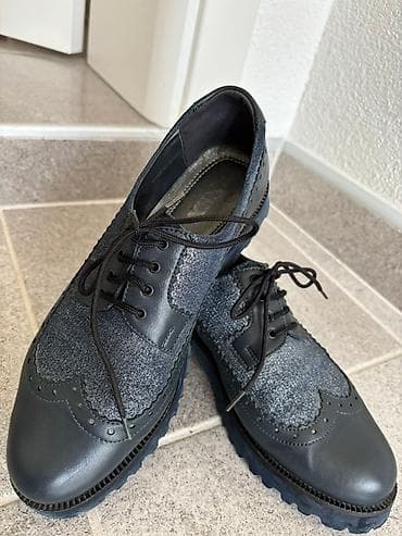 Elegantne ženske cipele sa pertlama u tamno plavoj nijansi na lalafo.rs — 3 Elegantne ženske cipele sa pertlama u tamno plavoj nijansi — 3