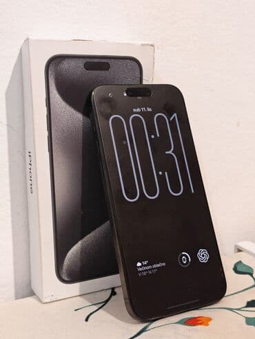 Apple iPhone: Apple iPhone iPhone 15 Pro Max, 256 GB, Black Titanium, Garancija na lalafo.rs Apple iPhone: Apple iPhone iPhone 15 Pro Max, 256 GB, Black Titanium, Garancija