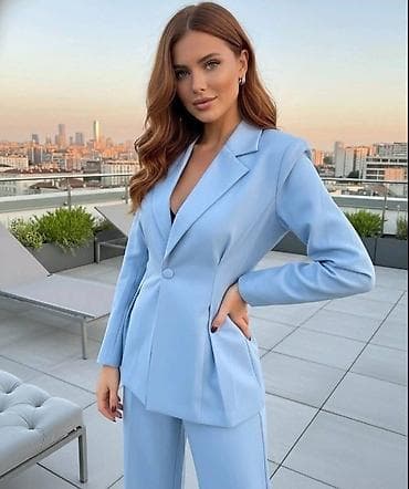 Ženski elegantni komplet – sako i pantalone - Kroj: strukirani sako na lalafo.rs Ženski elegantni komplet – sako i pantalone - Kroj: strukirani sako
