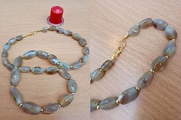 Ogrlica AHAT 3 poludragi kamen. Dužina-obim oko 60 cm, dužina na lalafo.rs — 5 Ogrlica AHAT 3 poludragi kamen. Dužina-obim oko 60 cm, dužina — 5