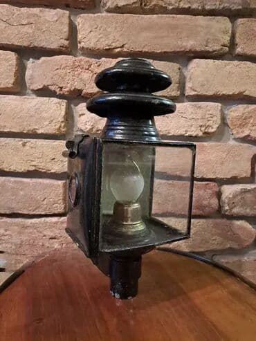 Antique Decor: Stari, zeleznicki, elektrificirani fenjer. Visina 31cm i ostalih at lalafo.rs — 1 Antique Decor: Stari, zeleznicki, elektrificirani fenjer. Visina 31cm i ostalih — 1
