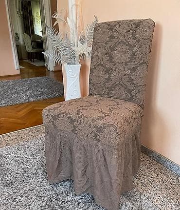 02. Zaкард навлаке за столице са карнерима ✨ Комплет од 6 комада - na lalafo.rs — 6 02. Zaкард навлаке за столице са карнерима ✨ Комплет од 6 комада - — 6