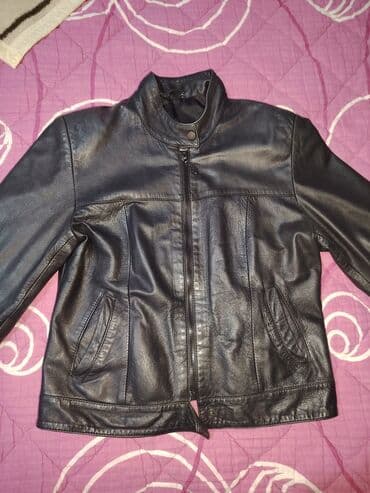 Ženska kožna jakna DARMIL, veličina 38. - Boja: crna - Materijal na lalafo.rs Ženska kožna jakna DARMIL, veličina 38. - Boja: crna - Materijal