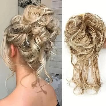 Puf ekstenzija za punđu – kovrdžavi umetak za kosu na gumici - Brza i na lalafo.rs — 2 Puf ekstenzija za punđu – kovrdžavi umetak za kosu na gumici - Brza i — 2