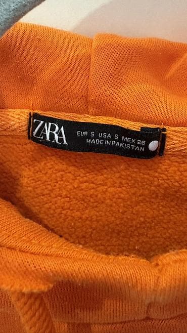 ZARA ženski cropped dukser sa kapuljačom - Boja: živa narandžasta - na lalafo.rs — 3 ZARA ženski cropped dukser sa kapuljačom - Boja: živa narandžasta - — 3