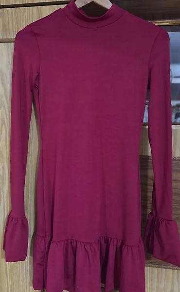 Women's Clothing: Elegantna bordo mini haljina sa volanima - Kroj: pripijena mini at lalafo.rs — 3 Women's Clothing: Elegantna bordo mini haljina sa volanima - Kroj: pripijena mini — 3