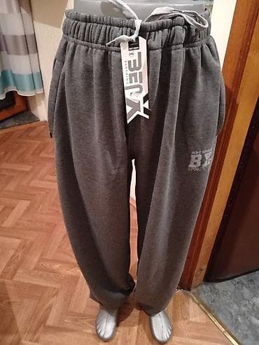 Donji deo trenerke, 4XL, 5XL, bоја - Siva, Pamuk na lalafo.rs Donji deo trenerke, 4XL, 5XL, bоја - Siva, Pamuk