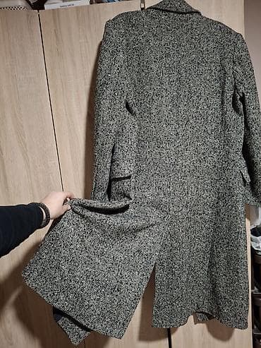 Dugački dvoredni kaput od tvida sa šarom riblje kosti na lalafo.rs — 6 Dugački dvoredni kaput od tvida sa šarom riblje kosti — 6