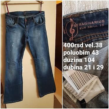 Stradivarius „Boho“ ženske farmerke - Model: blago zvoncare (šire na lalafo.rs — 3 Stradivarius „Boho“ ženske farmerke - Model: blago zvoncare (šire — 3