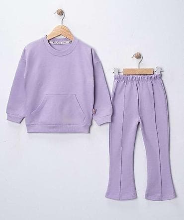 Dečiji komplet trenerke – 2 dela, boja lila - Gornji deo: dukser bez na lalafo.rs Dečiji komplet trenerke – 2 dela, boja lila - Gornji deo: dukser bez