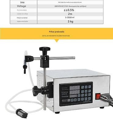 Električna mašina za punjenje tečnosti – model 280 - Precizno na lalafo.rs — 5 Električna mašina za punjenje tečnosti – model 280 - Precizno — 5