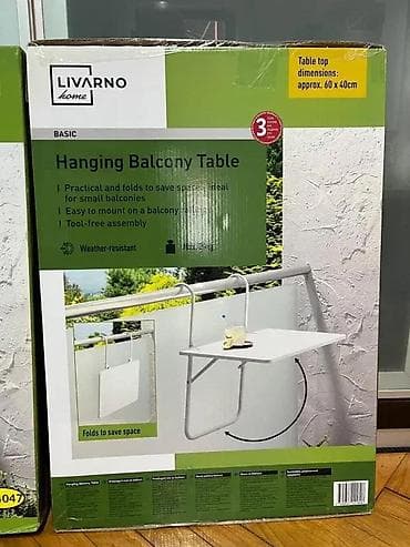Furniture: Preklopni stočić za balkon – kači se na ogradu - Praktičan viseći at lalafo.rs — 5 Furniture: Preklopni stočić za balkon – kači se na ogradu - Praktičan viseći — 5