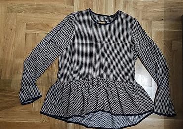 Bluza sa peplum krojem i dugim rukavima. - Boje: bež, teget i na lalafo.rs Bluza sa peplum krojem i dugim rukavima. - Boje: bež, teget i
