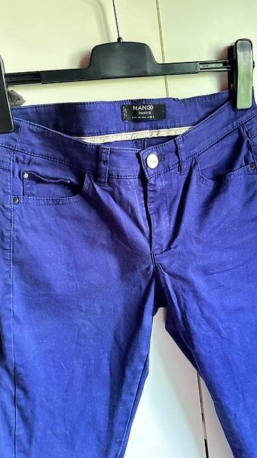 Mango pantalone, indigo boja, fantasticne, imaju elastin, vel 36 na lalafo.rs — 6 Mango pantalone, indigo boja, fantasticne, imaju elastin, vel 36 — 6