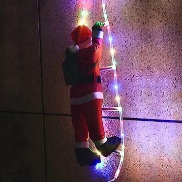 Deda mraz na svetlecim merdevinama 1m visina dede na lalafo.rs — 2 Deda mraz na svetlecim merdevinama 1m visina dede — 2