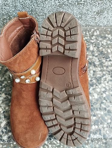 Dečje kratke čizme – braon, antilop izgled - Model: kratke čizme do at lalafo.rs — 3 Dečje kratke čizme – braon, antilop izgled - Model: kratke čizme do — 3