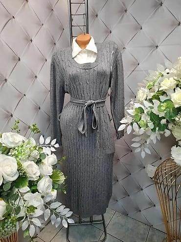 Ostalo: Pleteni ženski komplet-haljina - Model: pripijena pletena haljina do na lalafo.rs — 6 Ostalo: Pleteni ženski komplet-haljina - Model: pripijena pletena haljina do — 6