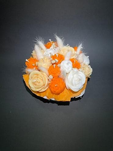 Dekorativna kutija sa aranžmanom od biljnog voska - Elegantna okrugla na lalafo.rs — 2 Dekorativna kutija sa aranžmanom od biljnog voska - Elegantna okrugla — 2