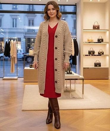 ✨ Pleteni kardigan za punije✨ 📏 Veličine: 40 • 42 • 44 • 46 • 48 - na lalafo.rs — 1 ✨ Pleteni kardigan za punije✨ 📏 Veličine: 40 • 42 • 44 • 46 • 48 - — 1