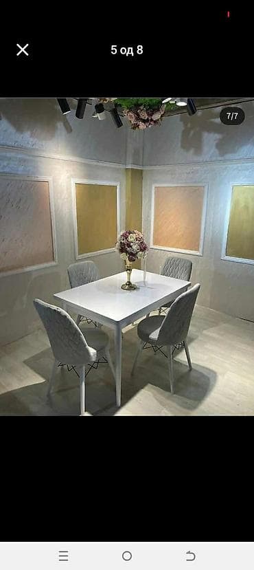 Trpezarijski set – sto sa 4 stolice - Moderan pravougaoni sto na lalafo.rs — 1 Trpezarijski set – sto sa 4 stolice - Moderan pravougaoni sto — 1