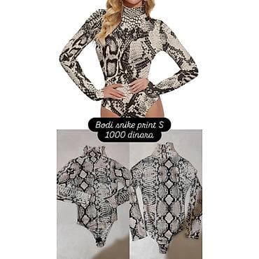Bodi sa snake printom S - Model: ženski bodi sa dugim rukavima - na lalafo.rs — 1 Bodi sa snake printom S - Model: ženski bodi sa dugim rukavima - — 1