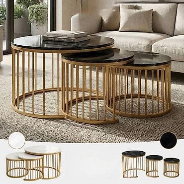 Furniture: 04. 🪑✨ Set modernih stolića MILANO – 3 komada – imitacija mermera ➡💰 at lalafo.rs — 5 Furniture: 04. 🪑✨ Set modernih stolića MILANO – 3 komada – imitacija mermera ➡💰 — 5