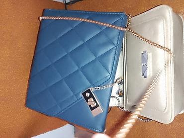 Plava štepana ženska torbica preko ramena - Materijal: veštačka koža na lalafo.rs — 3 Plava štepana ženska torbica preko ramena - Materijal: veštačka koža — 3