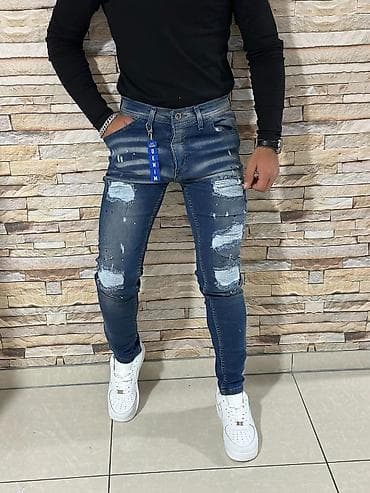 Muške uske farmerke sa printovima i aplikacijama - Brend: Rene Emilio at lalafo.rs — 5 Muške uske farmerke sa printovima i aplikacijama - Brend: Rene Emilio — 5