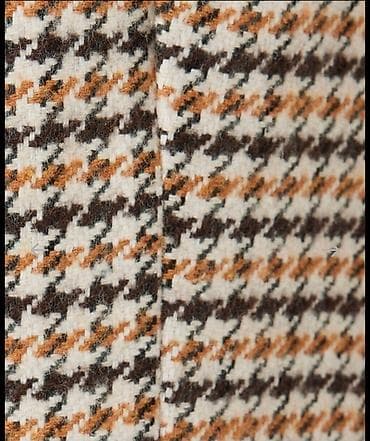 Ženski blejzer sa šahovskim (houndstooth) dezenom u bež, braon i oker na lalafo.rs — 4 Ženski blejzer sa šahovskim (houndstooth) dezenom u bež, braon i oker — 4