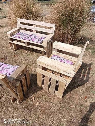 Garden furniture: Bastenski set paleta dostupan odmah Dva dvoseda 120x40 Fotelja at lalafo.rs — 2 Garden furniture: Bastenski set paleta dostupan odmah Dva dvoseda 120x40 Fotelja — 2