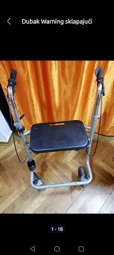 Hodalica sklapajuća sa ispravnim kočnicama na točkiće. Ispravna na lalafo.rs Hodalica sklapajuća sa ispravnim kočnicama na točkiće. Ispravna