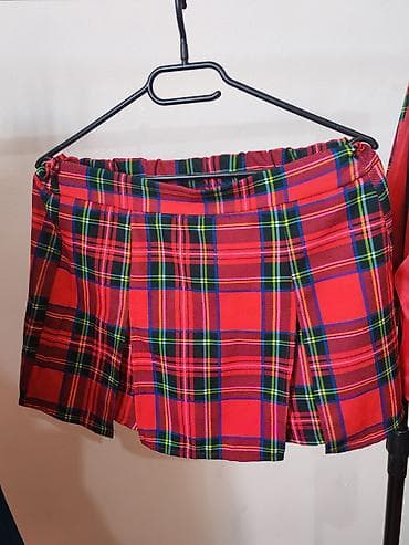 dve suknje po: Dvod elni komplet u kariranom dezenu (škotski tartan) – crvena osnova at lalafo.rs — 2 dve suknje po: Dvod elni komplet u kariranom dezenu (škotski tartan) – crvena osnova — 2